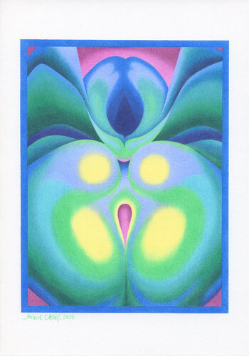 Flower Power by Marie Casaÿs, Work on Paper for Sale on Singulart