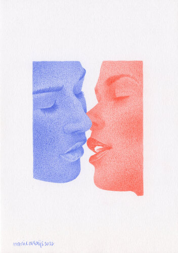 Bouches di Marie Casaÿs, Opera su carta in vendita su Singulart