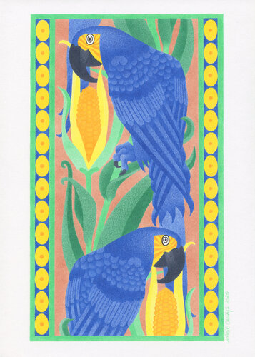 Les perroquets de Maurice van Marie Casaÿs, Werk op papier te koop op Singulart