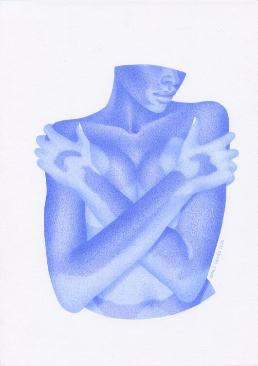 Self embrace Marie Casaÿs