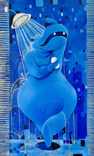 LA DOUCHE van Cécile Marchand, Afdruk te koop op Singulart