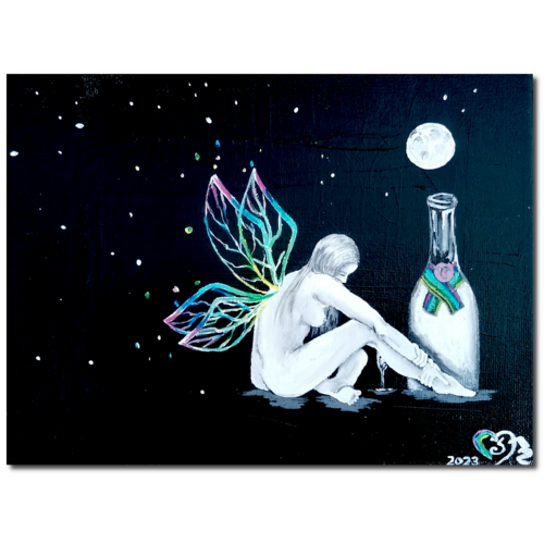 Nachtschwärmer by Nadine Zentgraf, Painting for Sale on Singulart