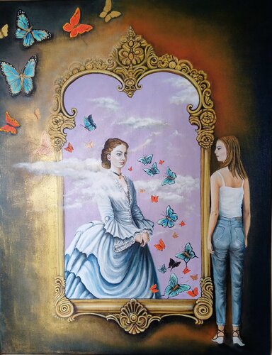 The Mirror Of Revelations di Danielle Brits, Pittura in vendita su Singulart