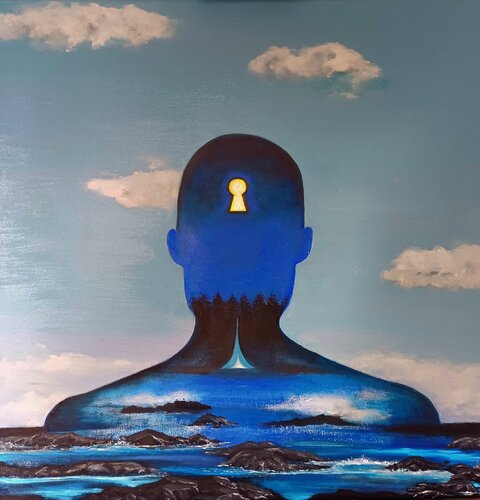 Where Is The Key To Your Soul? di Danielle Brits, Pittura in vendita su Singulart