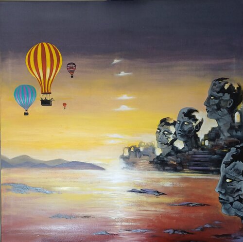 Exploring Unknown Inner Worlds von Danielle Brits, Malerei kaufen auf Singulart