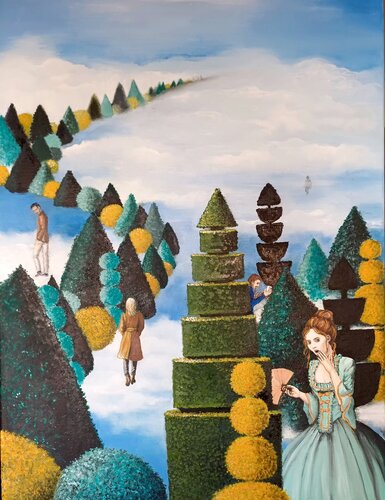 WRONG TIME ZONE di Danielle Brits, Pittura in vendita su Singulart