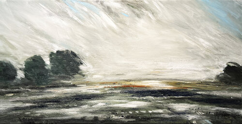 Pasture Landscape von Farnoosh Ashrafi, Malerei kaufen auf Singulart