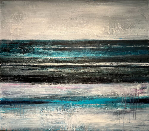 Layered Silence by Farnoosh Ashrafi, Painting for Sale on Singulart
