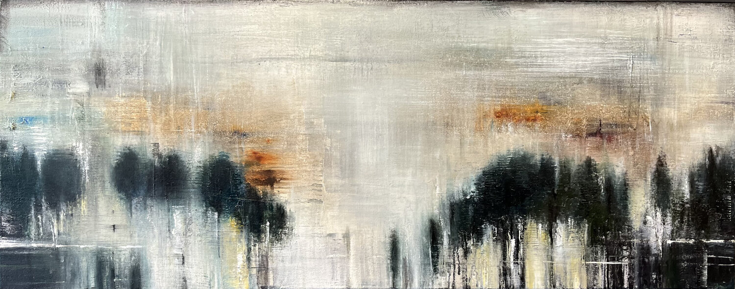 Whispers of the Trees 2 Farnoosh Ashrafi Dipinto originale in vendita