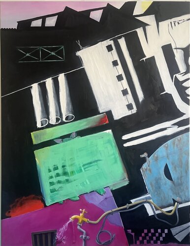 Intérieur / Extérieur de Bernard Delage, Pintura a la venta en Singulart