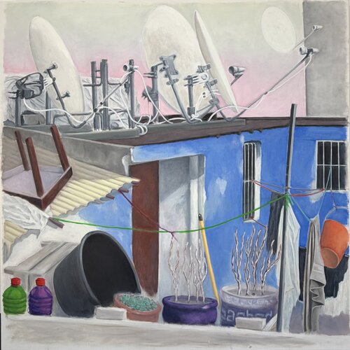 Terrasse #1 by Bernard Delage, Painting for Sale on Singulart