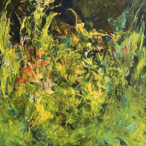 Phyllis’s Garden On the Wild Side van Kathy McKnight, Schilderij te koop op Singulart