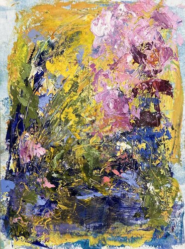 Phyllis’s Garden Sunny Day de Kathy McKnight, Pintura a la venta en Singulart