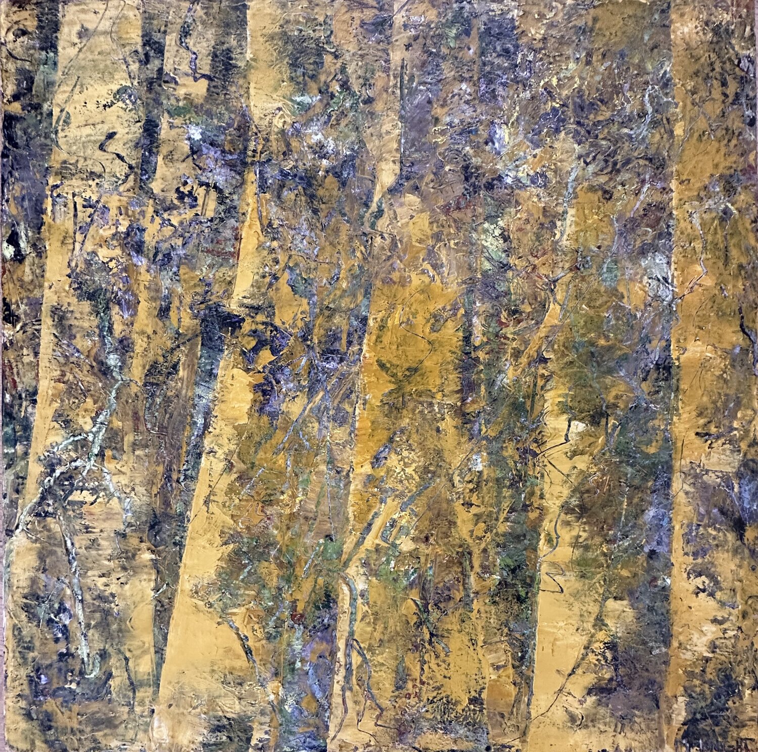 Gold Ochre Forest Kathy McKnight