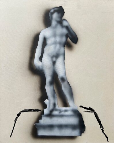 Michelangelo’s David van Timothy Gatenby, Schilderij te koop op Singulart