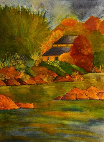 ILE BRETONNE by Dominique nizard, 종이 for Sale on Singulart
