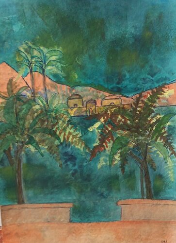 PROVENCE 2 par Dominique nizard, Œuvre sur papier en vente sur Singulart