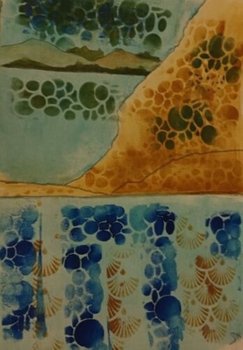 COQUILLAGES ET CRUSTACES von Dominique nizard, Malerei kaufen auf Singulart