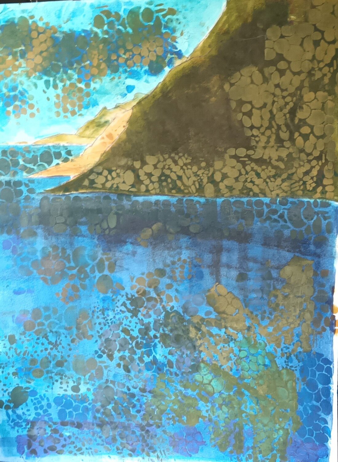 LA MER 2 Dominique nizard Work on Paper for sale