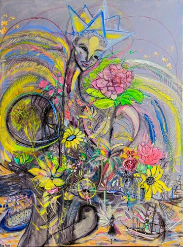 Persephone Leaves the Underworld by Elisa Rossi, Painting for Sale on Singulart