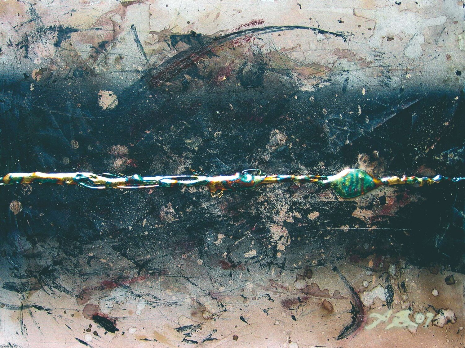 CHROMESIGN07- Gold line on Black Andrea Sasso