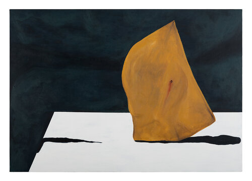 Moving head in a paper bag de Majd Kara, Pintura a la venta en Singulart