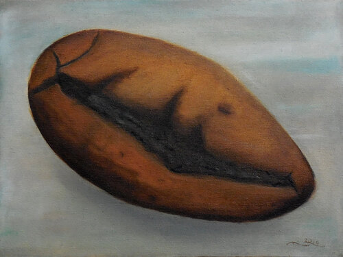 Coffee Bean (Resilience in Every Curve) van Pavel Hambardzumyan, Schilderij te koop op Singulart