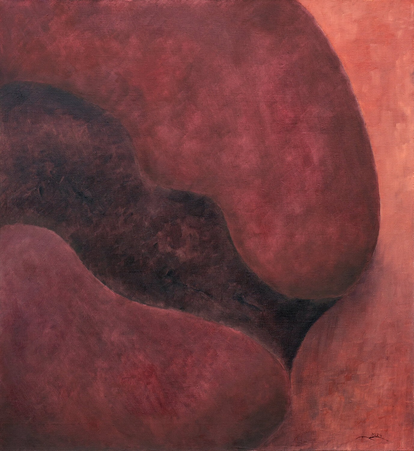 Coffee Bean (Fragment of Connection) Pavel Hambardzumyan Originalgemälde zu verkaufen