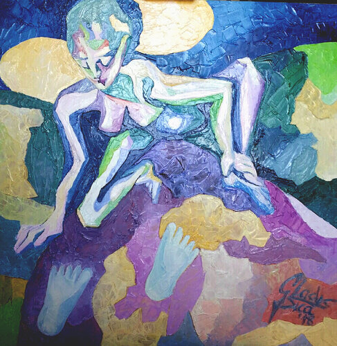 'Tracce' olio su tela by Gladys Sica, 회화 for Sale on Singulart