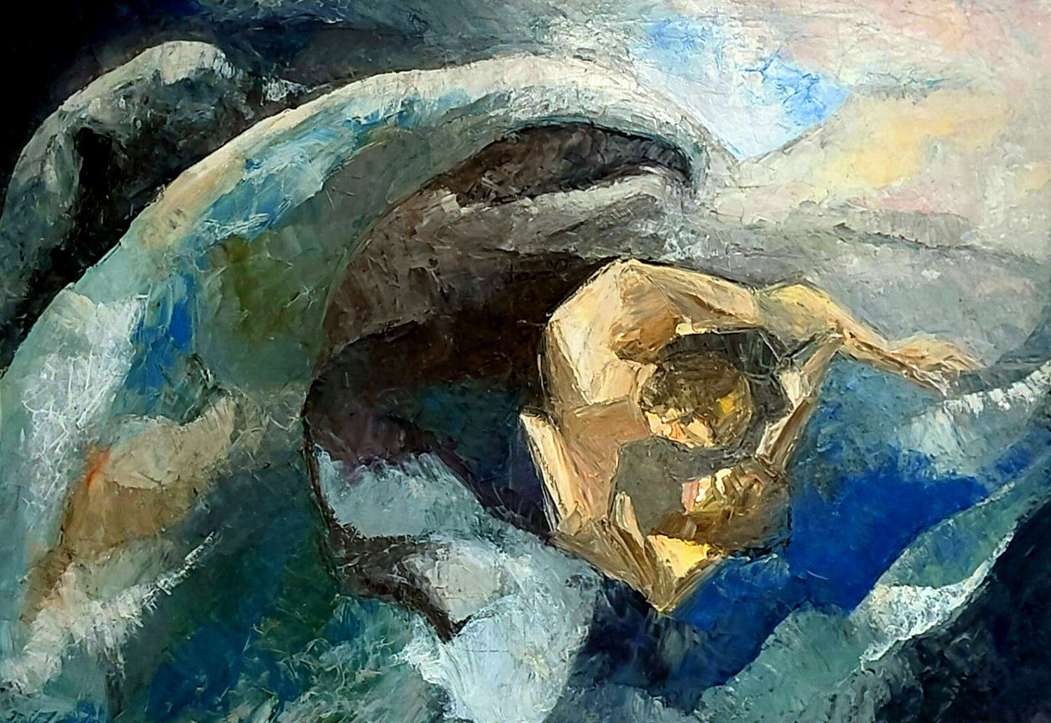 'Il viaggio in due' Gladys Sica Original painting for sale