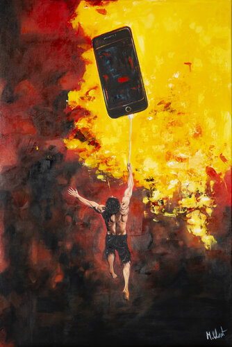 No Humanity van Francisco De Asis Santacreu, Schilderij te koop op Singulart