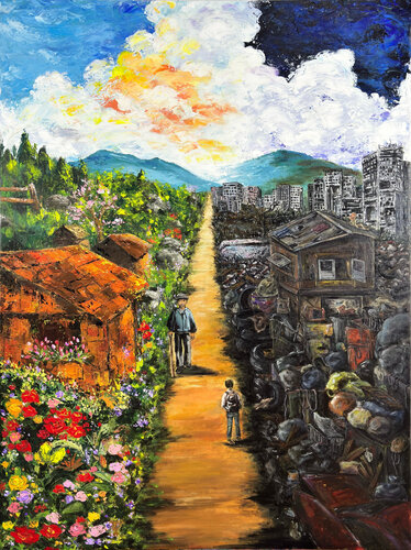 A Better Future? van Francisco De Asis Santacreu, Schilderij te koop op Singulart