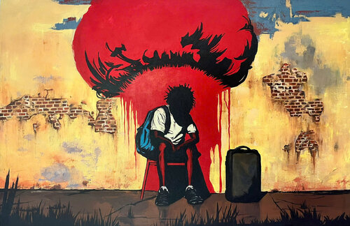 No One Asked van Francisco De Asis Santacreu, Schilderij te koop op Singulart