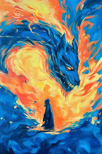 Smaug by Francisco De Asis Santacreu, Painting for Sale on Singulart