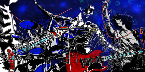 The who live at woodstock festival 69 von Dominique Favreul, Digital kaufen auf Singulart