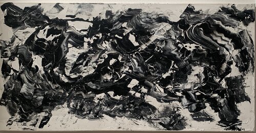Livin black livin white by Carolin Schmidt, 絵画 for Sale on Singulart