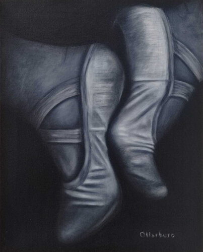 Ballet shoes di Angeles Ollarburo, Pittura in vendita su Singulart
