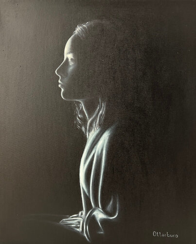 Shadow di Angeles Ollarburo, Pittura in vendita su Singulart