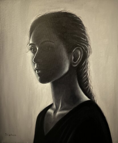 Profile of Silence von Angeles Ollarburo, Malerei kaufen auf Singulart