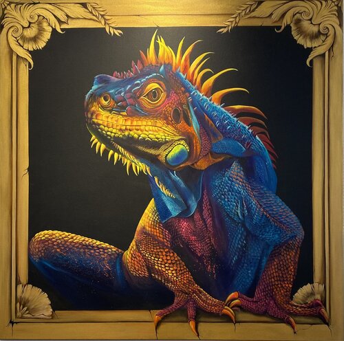 Godzilla di Eunice Green, Pittura in vendita su Singulart
