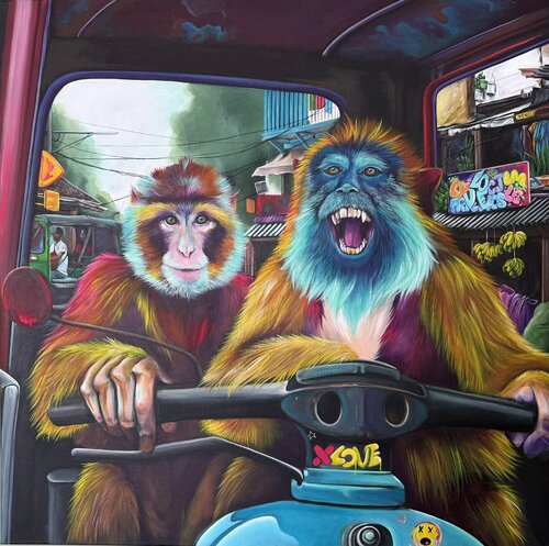 Tuk tuk di Eunice Green, Pittura in vendita su Singulart