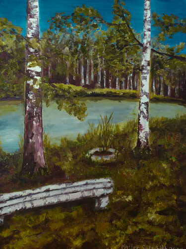 The estate of the poet Sergei Klychkov von Svetlana Ivanova, Zeichnungen kaufen auf Singulart