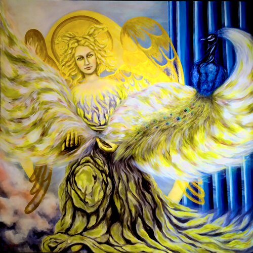 Fiery angel giving wings di Svetlana Ivanova, Disegno in vendita su Singulart
