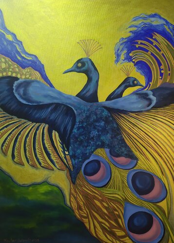 Bird of happiness de Svetlana Ivanova, Dibujo a la venta en Singulart