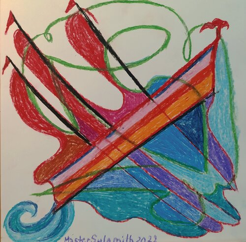 Scarlet sails par Svetlana Ivanova, Dessin en vente sur Singulart