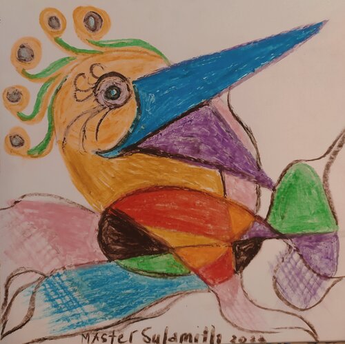 A cheerful bird by Svetlana Ivanova, 소묘 for Sale on Singulart
