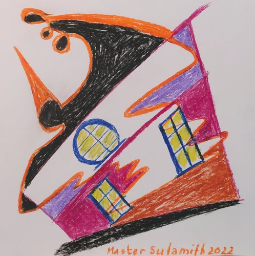 Lonely windows van Svetlana Ivanova, Tekening te koop op Singulart