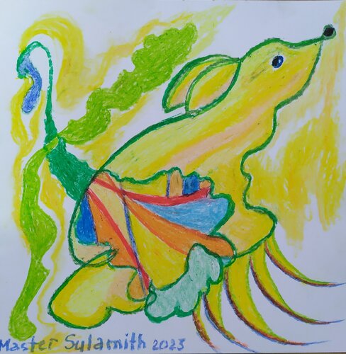 A sunny bunny van Svetlana Ivanova, Tekening te koop op Singulart