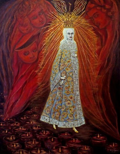 The Triumph of the Virgin Mary di Svetlana Ivanova, Disegno in vendita su Singulart