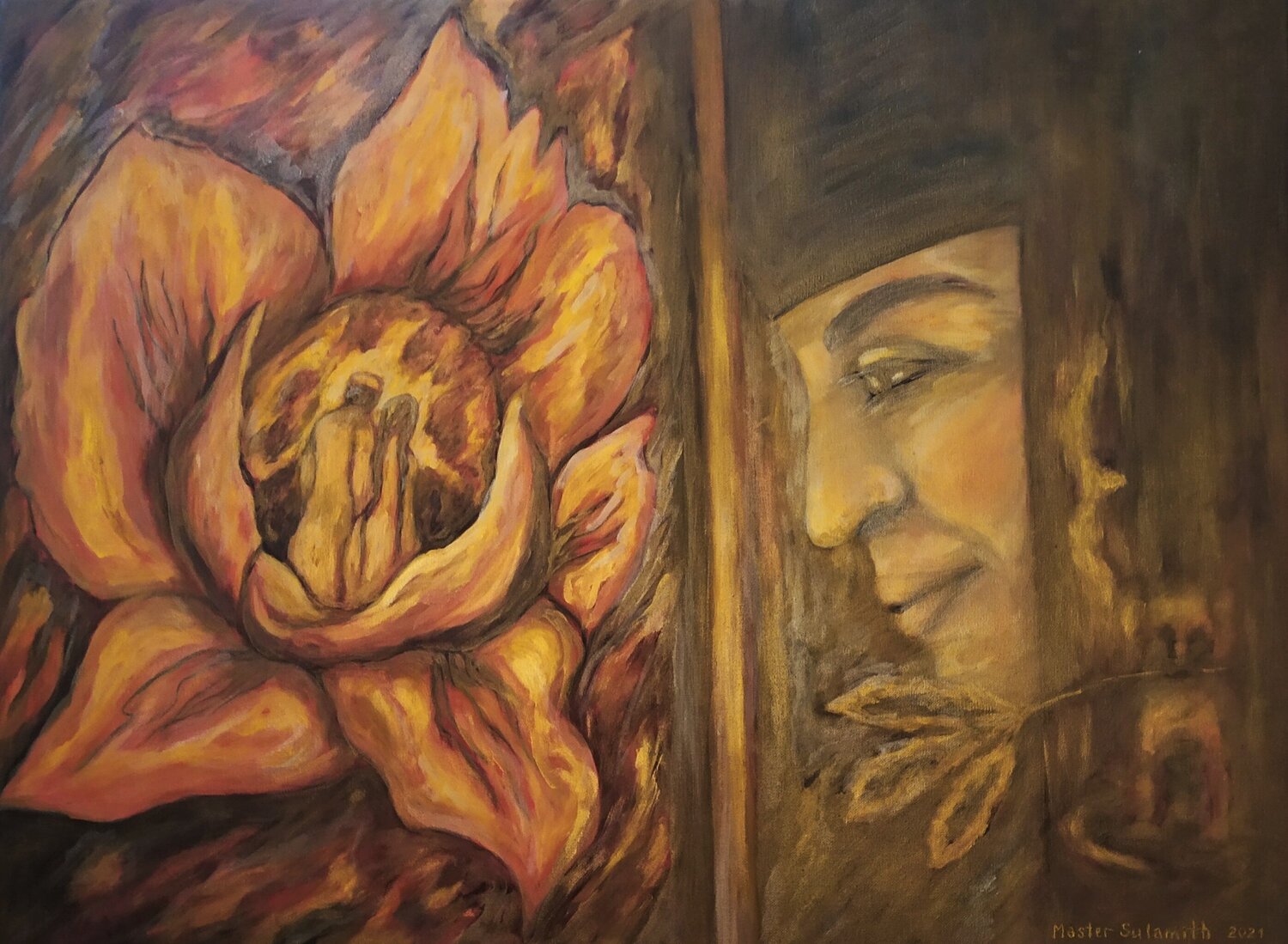 The Blessing of Love Svetlana Ivanova Originalgemälde zu verkaufen